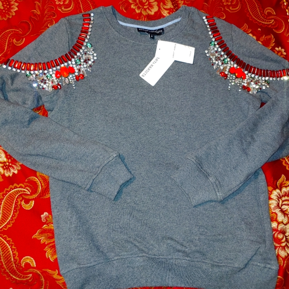 Hernant & Nandita Brand New Bejewelled Sweatshirt